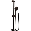 image:imageMoen EcoPerformance Chrome FourFunction Removable Handheld Showerhead with 69InchLong Hose and WallMounted Slide Bar 3667EPOil Rubbed Bronze