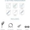image:imageMoen Engage Chrome Magnetix SixFunction 55Inch Handheld Showerhead with Magnetic Docking System 3662EPBrushed Gold