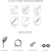 image:imageMoen Engage Chrome Magnetix SixFunction 55Inch Handheld Showerhead with Magnetic Docking System 3662EPChrome