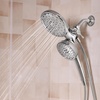 image:imageMoen Engage Matte Black 25 GPM Handheld Showerhead and Rain Shower 2in1 Combo Featuring Magnetic Docking System and Metal Hose 26009BLChrome