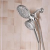 image:imageMoen Engage Matte Black 25 GPM Handheld Showerhead and Rain Shower 2in1 Combo Featuring Magnetic Docking System and Metal Hose 26009BLChrome