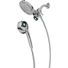 image:imageMoen Engage Matte Black 25 GPM Handheld Showerhead and Rain Shower 2in1 Combo Featuring Magnetic Docking System and Metal Hose 26009BLChrome