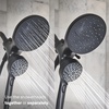image:imageMoen Engage Matte Black 25 GPM Handheld Showerhead and Rain Shower 2in1 Combo Featuring Magnetic Docking System and Metal Hose 26009BLMatte Black