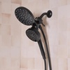 image:imageMoen Engage Matte Black 25 GPM Handheld Showerhead and Rain Shower 2in1 Combo Featuring Magnetic Docking System and Metal Hose 26009BLMatte Black