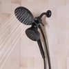 image:imageMoen Engage Matte Black 25 GPM Handheld Showerhead and Rain Shower 2in1 Combo Featuring Magnetic Docking System and Metal Hose 26009BLMatte Black