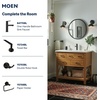 image:imageMoen Engage Matte Black 25 GPM Handheld Showerhead and Rain Shower 2in1 Combo Featuring Magnetic Docking System and Metal Hose 26009BLMatte Black