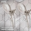 image:imageMoen Engage Matte Black 25 GPM Handheld Showerhead and Rain Shower 2in1 Combo Featuring Magnetic Docking System and Metal Hose 26009BLSpot Resist Brushed Nickel