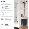 image:imageMoen Engage Matte Black 25 GPM Handheld Showerhead and Rain Shower 2in1 Combo Featuring Magnetic Docking System and Metal Hose 26009BLSpot Resist Brushed Nickel
