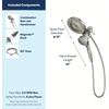 image:imageMoen Engage Matte Black 25 GPM Handheld Showerhead and Rain Shower 2in1 Combo Featuring Magnetic Docking System and Metal Hose 26009BLSpot Resist Brushed Nickel