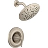 image:imageMoen Eva Brushed Nickel PosiTemp Shower Faucet Trim with EcoPerformance Rain Showerhead and Shower Lever Handle Valve Required T2232EPBNBrushed Nickel