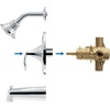 image:imageMoen Eva Chrome PosiTemp Tub and Shower Trim Kit Valve Required T2133Chrome
