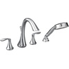 image:imageMoen Eva Chrome TwoHandle Deck Mount Roman Tub Faucet Trim Kit with Single Function Handshower Valve Required T944Chrome