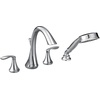 image:imageMoen Eva Chrome TwoHandle Deck Mount Roman Tub Faucet Trim Kit with Single Function Handshower Valve Required T944Chrome
