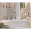 image:imageMoen Eva OilRubbed Bronze Transitional TwoHandle Deck Mount Roman Tub Faucet Trim Kit Valve Required T943ORBChrome