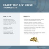 image:imageMoen ExactTemp Brushed Nickel Thermostatic Valve Trim Kit TS3411BNChrome