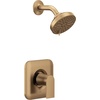 image:imageMoen Genta LX Matte Black Pressure Balancing Modern Shower Lever Handle PosiTemp Valve Required T2471BLBronzed Gold