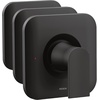 image:imageMoen Genta LX Matte Black Pressure Balancing Modern Shower Lever Handle PosiTemp Valve Required T2471BLMatte Black