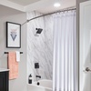 image:imageMoen Genta LX Matte Black Pressure Balancing Modern Shower Lever Handle PosiTemp Valve Required T2471BLMatte Black