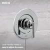 image:imageMoen Gibson Chrome PosiTemp Pressure Balancing EcoPerformance Modern Shower Trim Valve Required T2902EPChrome