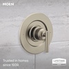 image:imageMoen Gibson Chrome PosiTemp Pressure Balancing Modern Shower Trim with 8Inch Rain Shower Head Valve Required T3002EPBrushed Nickel