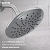 image:imageMoen Gibson Chrome PosiTemp Pressure Balancing Modern Shower Trim with 8Inch Rain Shower Head Valve Required T3002EPChrome