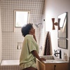 image:imageMoen Gibson Chrome PosiTemp Pressure Balancing Modern Shower Trim with 8Inch Rain Shower Head Valve Required T3002EPMatte Black