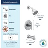 image:imageMoen Gibson Chrome Pressure Balancing EcoPerformance Showerhead Shower Handle and Tub Spout PosiTemp Valve Required T2903EPChrome