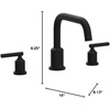 image:imageMoen Gibson TwoHandle Deck Mounted Modern Roman Tub Faucet Valve Required Matte Black T961BLMatte Black