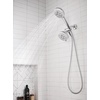 image:imageMoen Hydro Energetix High Pressure Dual Shower Head with Handheld Spray Combo 8 Shower Head Spray Settings Chrome Finish 200C0
