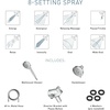 image:imageMoen Hydro Energetix High Pressure Dual Shower Head with Handheld Spray Combo Spot Resist Brushed Nickel Finish 200C0SRN