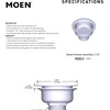 image:imageMoen Kitchen Sink Strainer Basket with Drain Assembly Stainless Steel 22036Stainless