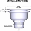 image:imageMoen Kitchen Sink Strainer Basket with Drain Assembly Stainless Steel 22036Stainless