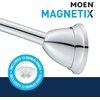 image:imageMoen MDN2170CH Magnetix 60inch Curved Adjustable Single Shower Curtain Rod ChromeChrome