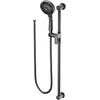 image:imageMoen Matte Black 5Function Massaging Handshower with Toggle Pause Includes 30Inch Slide Bar and 69Inch Hose 3670EPBLMatte Black