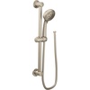 image:imageMoen Matte Black EcoPerformance 4Spray Pattern Detachable Handheld Showerhead with 69InchLong Hose and 30Inch Slide Bar 3669EPBLBrushed Nickel