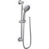 image:imageMoen Matte Black EcoPerformance 4Spray Pattern Detachable Handheld Showerhead with 69InchLong Hose and 30Inch Slide Bar 3669EPBLChrome