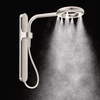 image:imageMoen N207R0BL Spa Shower Rainshower Matte BlackSpot Resist Brushed Nickel