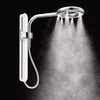 image:imageMoen N207R0BL Spa Shower Rainshower Matte BlackSpot Resist Brushed Nickel