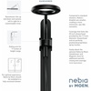image:imageMoen N214R0BLC Spa Shower Rainshower Matte BlackChromeMatte Black