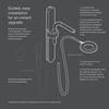 image:imageMoen N214R0BLC Spa Shower Rainshower Matte BlackChromeMatte BlackChrome