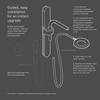 image:imageMoen N214R0BLC Spa Shower Rainshower Matte BlackChromeMatte BlackChrome