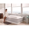 image:imageMoen Rizon Brushed Nickel TwoHandle Deck Mount Modern Roman Tub Faucet Trim Valve Required T935BNChrome