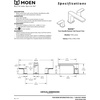 image:imageMoen Rizon Brushed Nickel TwoHandle Deck Mount Modern Roman Tub Faucet Trim Valve Required T935BNMatte Black