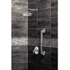 image:imageMoen S110BL ArrisPremium 14Inch Rainshower Straight Shower Arm and Flange for Overhead Shower head 212 Inch Square Matte BlackBrushed Nickel