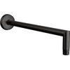 image:imageMoen S110BL ArrisPremium 14Inch Rainshower Straight Shower Arm and Flange for Overhead Shower head 212 Inch Square Matte BlackChrome