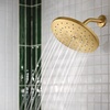 image:imageMoen S112BG Waterhill 10Inch Single Function Rainshower Showerhead with Immersion Rainshower Technology Brushed Gold