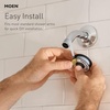 image:imageMoen S176EPBG EcoPerformance Single Function Round Shower Head with Immersion Rainshower Technology 7Inch Brushed GoldChrome