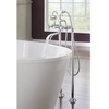 image:imageMoen S22105 Weymouth Two Handle Tub Filler with CrossHandles and Handshower ChromeBrushed Nickel