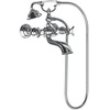 image:imageMoen S22105 Weymouth Two Handle Tub Filler with CrossHandles and Handshower ChromeChrome