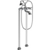 image:imageMoen S22105 Weymouth Two Handle Tub Filler with CrossHandles and Handshower ChromeChrome
